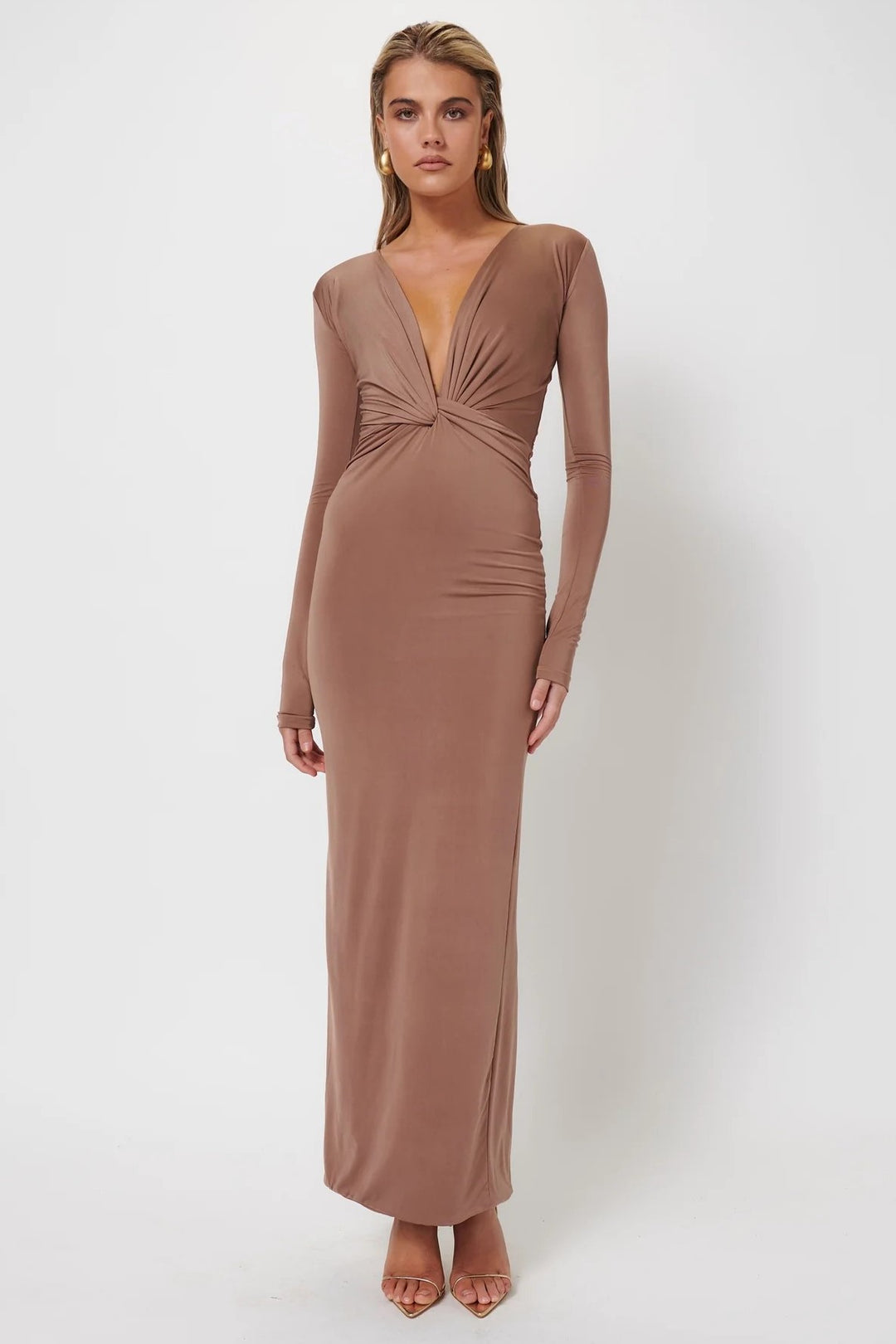 Mira Maxi Dress - Coffee | JAUS Mira Maxi Dress - Coffee | JAUS