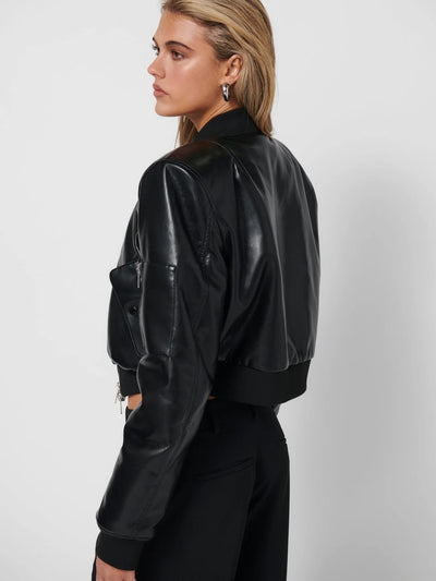 Axel Bomber Jacket - Black - SHOPJAUS - JAUS