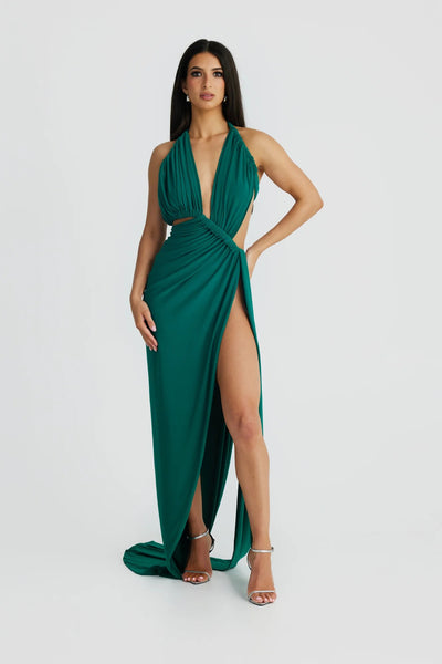 Kailani Gown - Emerald - SHOPJAUS - JAUS