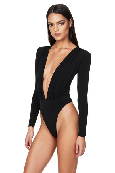 Nookie Dasha Plunge Bodysuit - Black - SHOPJAUS - JAUS