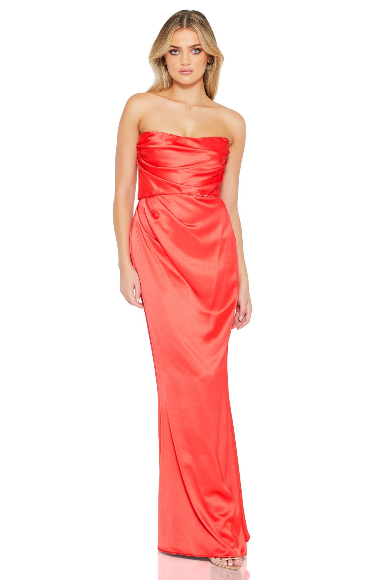 Nookie Emelie Strapless Gown - Red - SHOPJAUS - JAUS