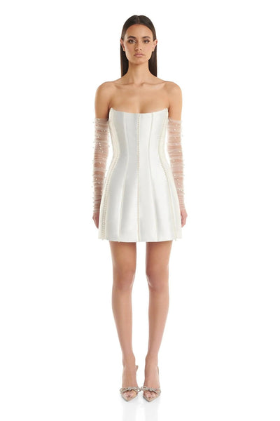 Kayla Dress - White (PREORDER) - SHOPJAUS - JAUS