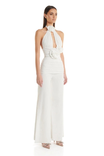 Leontina Pantsuit - White (PREORDER) - SHOPJAUS - JAUS