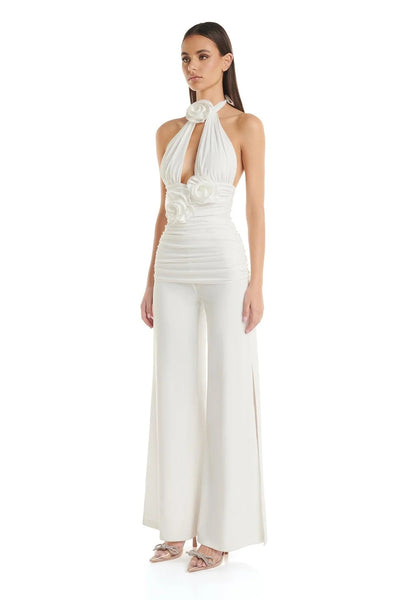 Leontina Pantsuit - White (PREORDER) - SHOPJAUS - JAUS