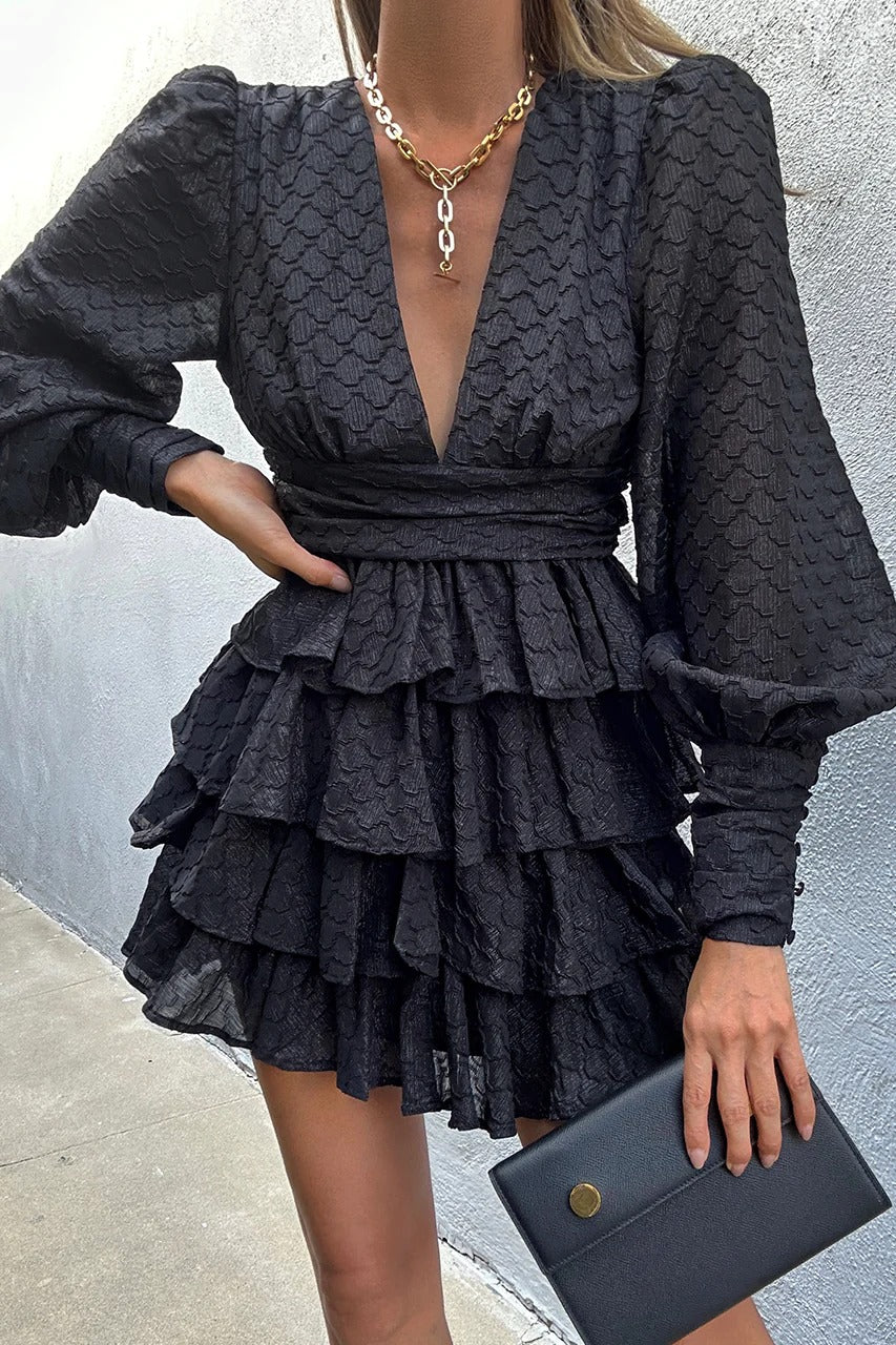Melana Mini Dress - Black - SHOPJAUS - JAUS