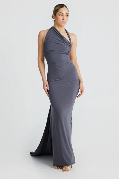 Ivana Multi-Way Gown - Slate Grey (PREORDER) - SHOPJAUS - JAUS