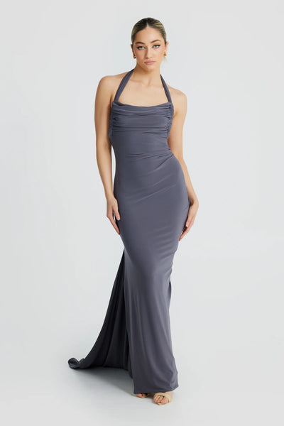 Ivana Multi-Way Gown - Slate Grey (PREORDER) - SHOPJAUS - JAUS