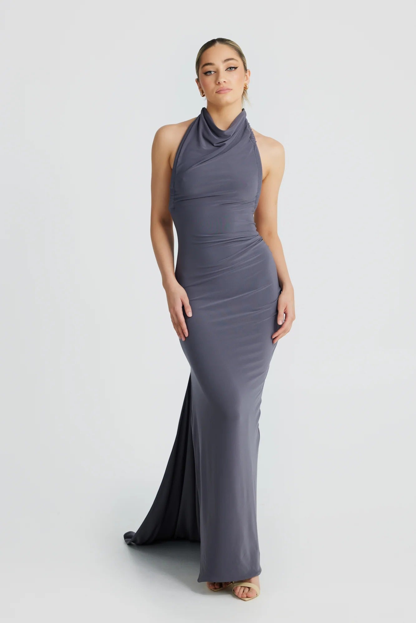 Ivana Multi-Way Gown - Slate Grey (PREORDER) - SHOPJAUS - JAUS