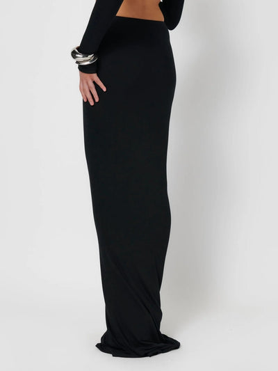 Serena Maxi Skirt - Black - SHOPJAUS - JAUS