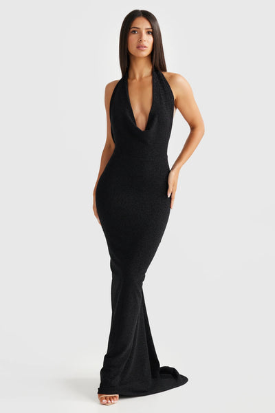 Maria Gown - Black Foil - SHOPJAUS - JAUS