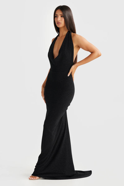 Maria Gown - Black Foil - SHOPJAUS - JAUS