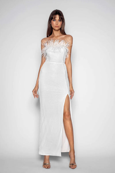 Slone Gown - White - SHOPJAUS - JAUS