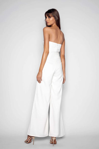 Skye Jumpsuit - White - SHOPJAUS - JAUS