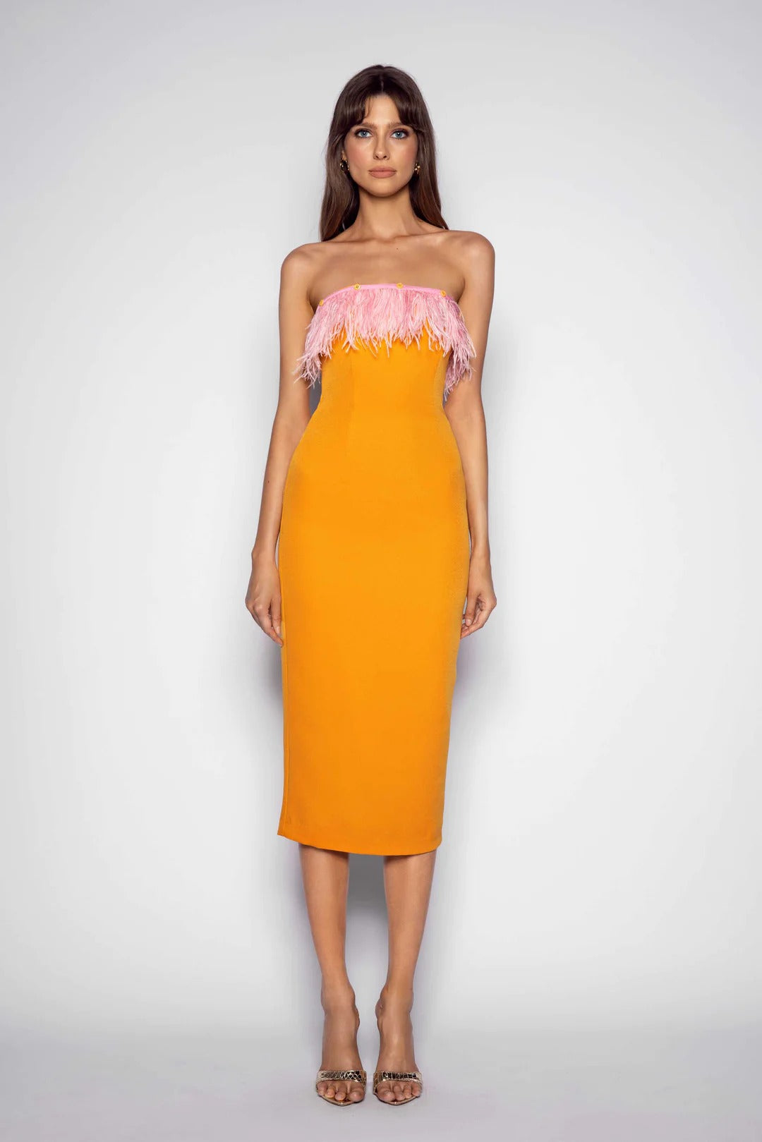 mango orange and pink dress Mango crochet squared mini dress in pink and orange