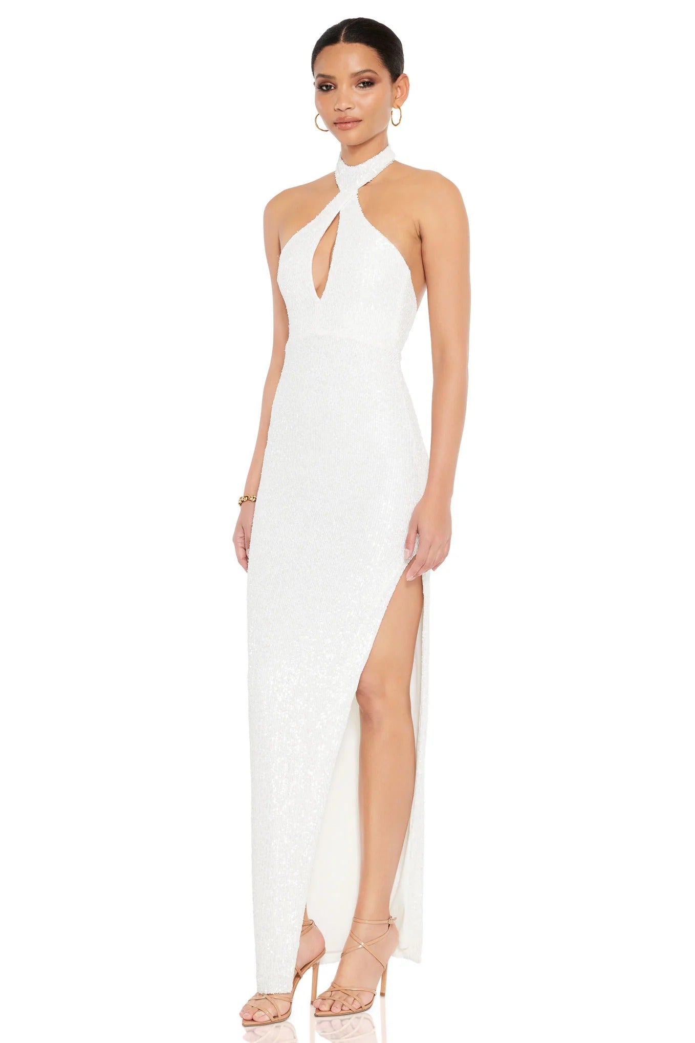 Nookie Elite Gown - White - SHOPJAUS - JAUS