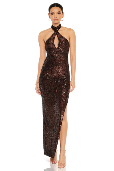 Nookie Elite Gown - Chocolate - SHOPJAUS - JAUS