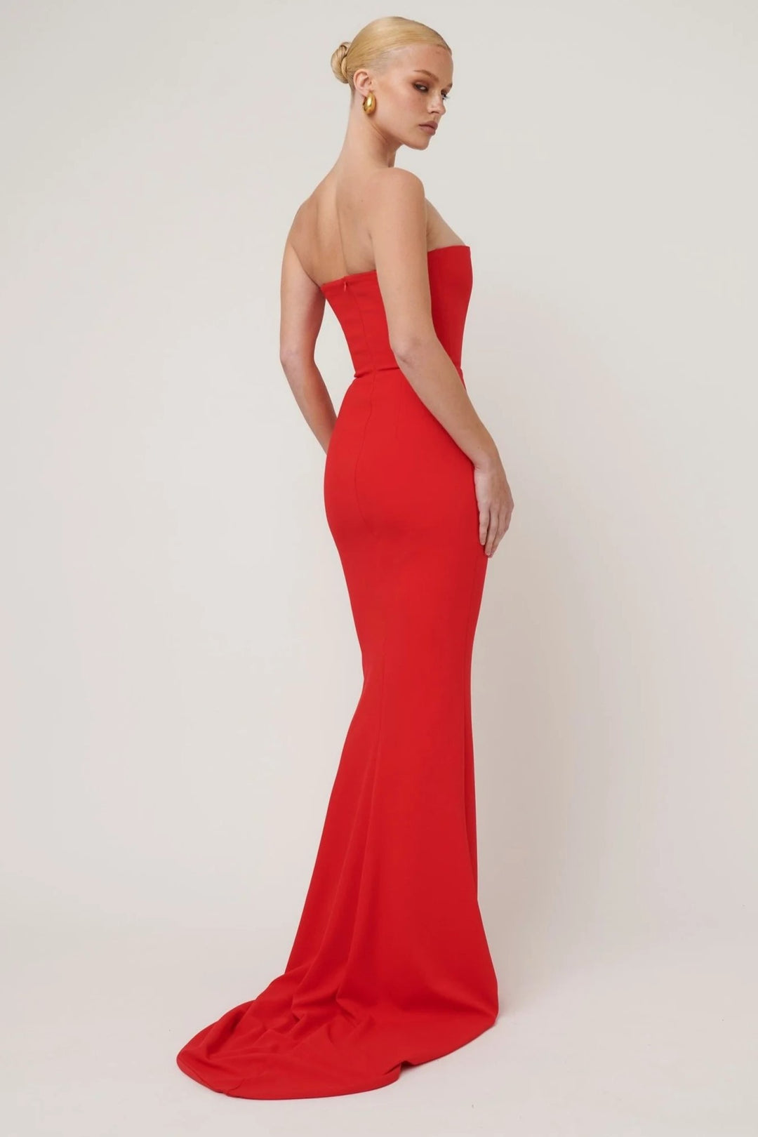 jackie o formal dresses Amelia Couture 387 Long One Shoulder Fitted Fit and Flare Lycra Gown Side Sash Bridal Hive