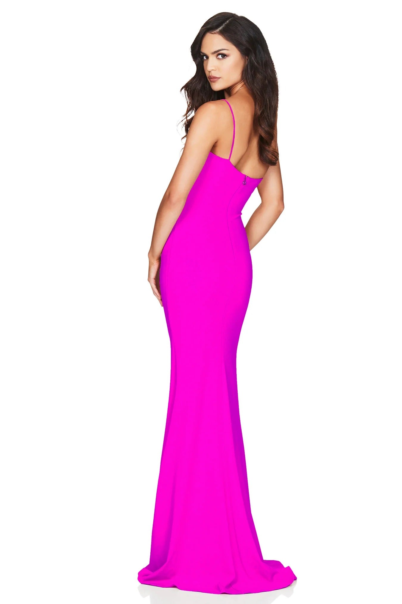 Nookie Jasmine One Shoulder Gown - Electric Pink - SHOPJAUS - JAUS