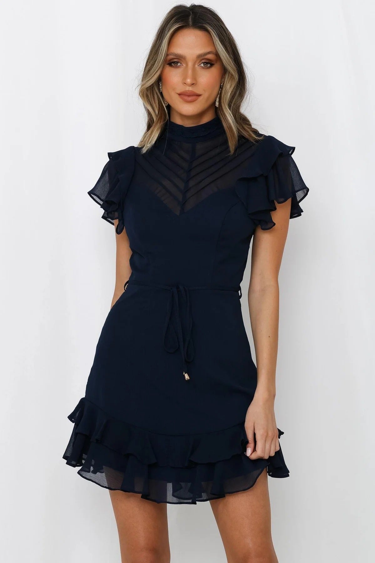 Alma Dress - Navy - SHOPJAUS - JAUS