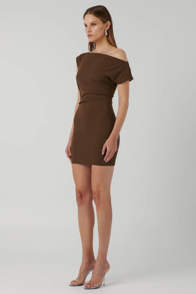 Shenise Dress - Mocha - SHOPJAUS - JAUS