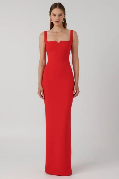 Natalya Gown - Cherry Red - SHOPJAUS - JAUS