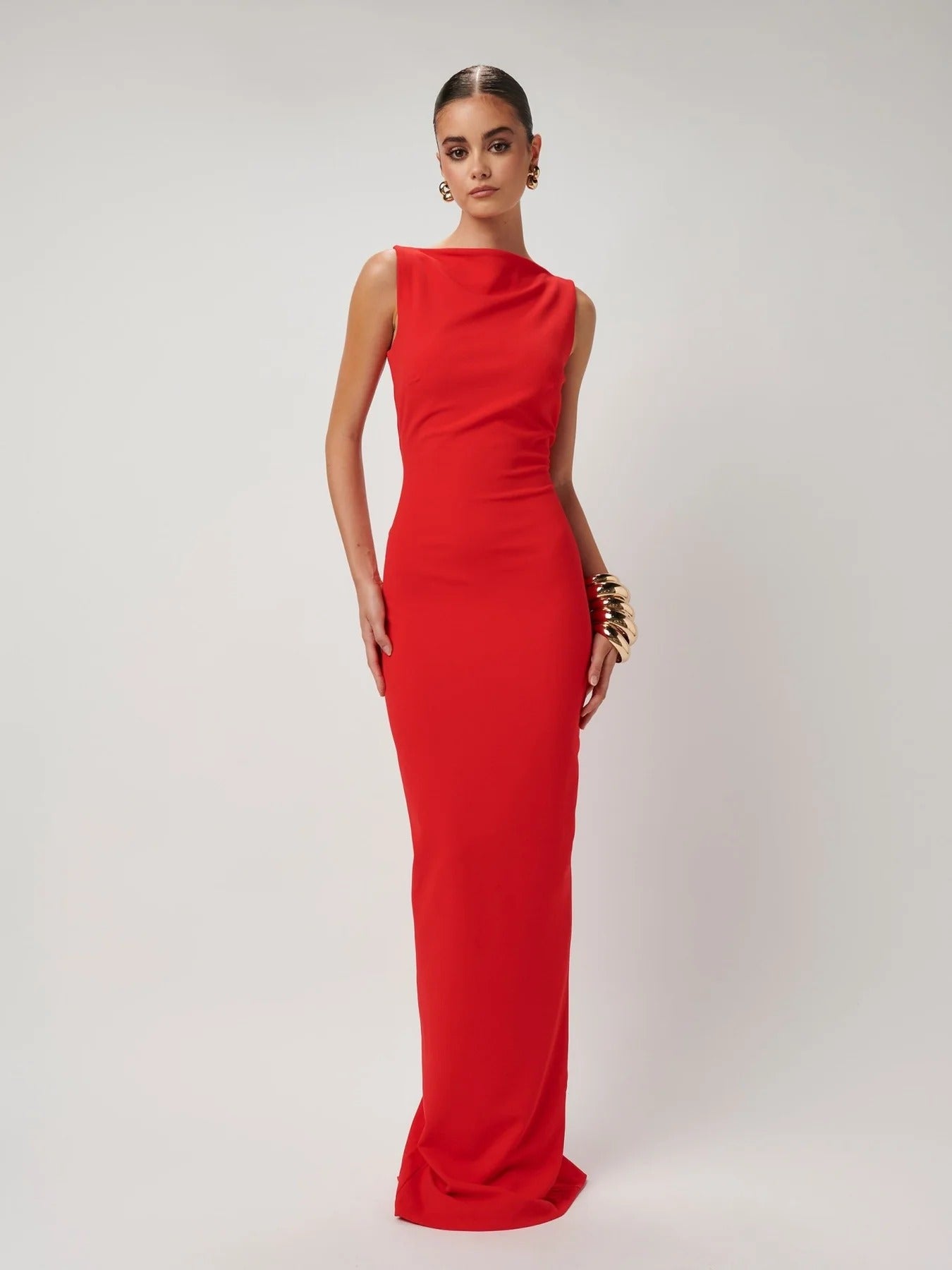 Verona Gown - Cherry Red - SHOPJAUS - JAUS