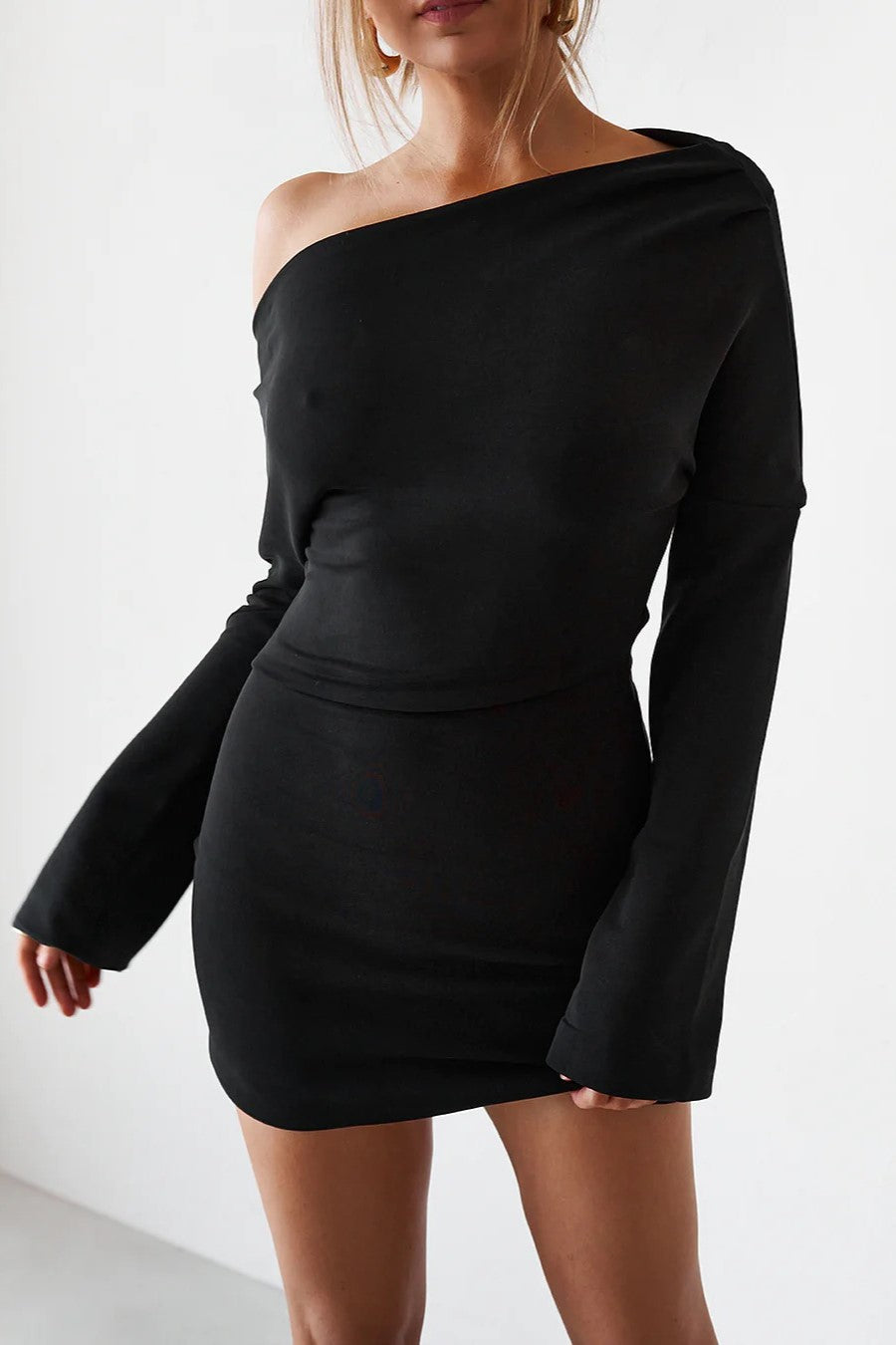 Cupro Mini Dress - Black - SHOPJAUS - JAUS