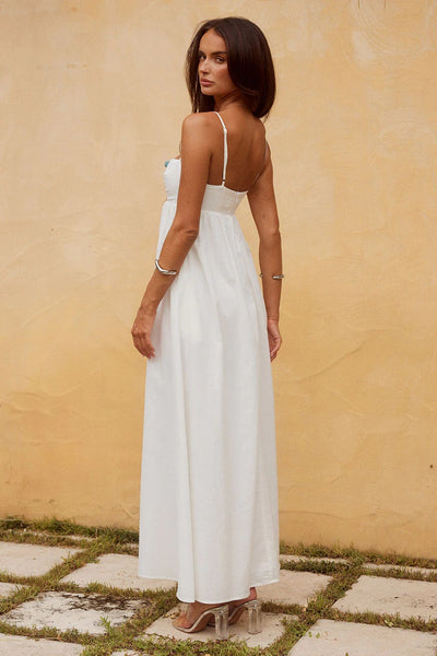 Tamala Maxi Dress - White - SHOPJAUS - JAUS