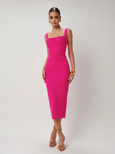 Marbella Dress - Fuchsia (PREORDER) - SHOPJAUS - JAUS