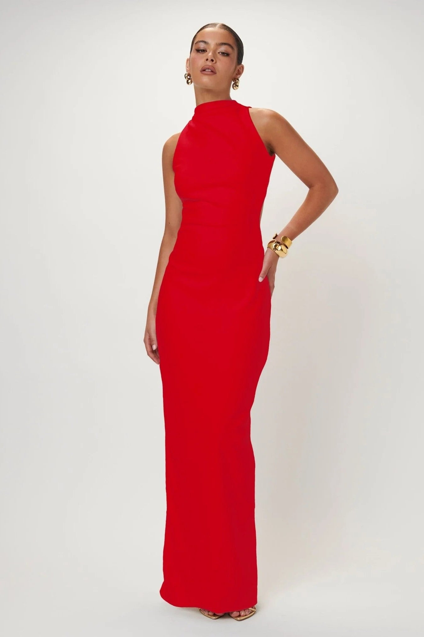 Ambre Gown - Cherry Red - SHOPJAUS - JAUS