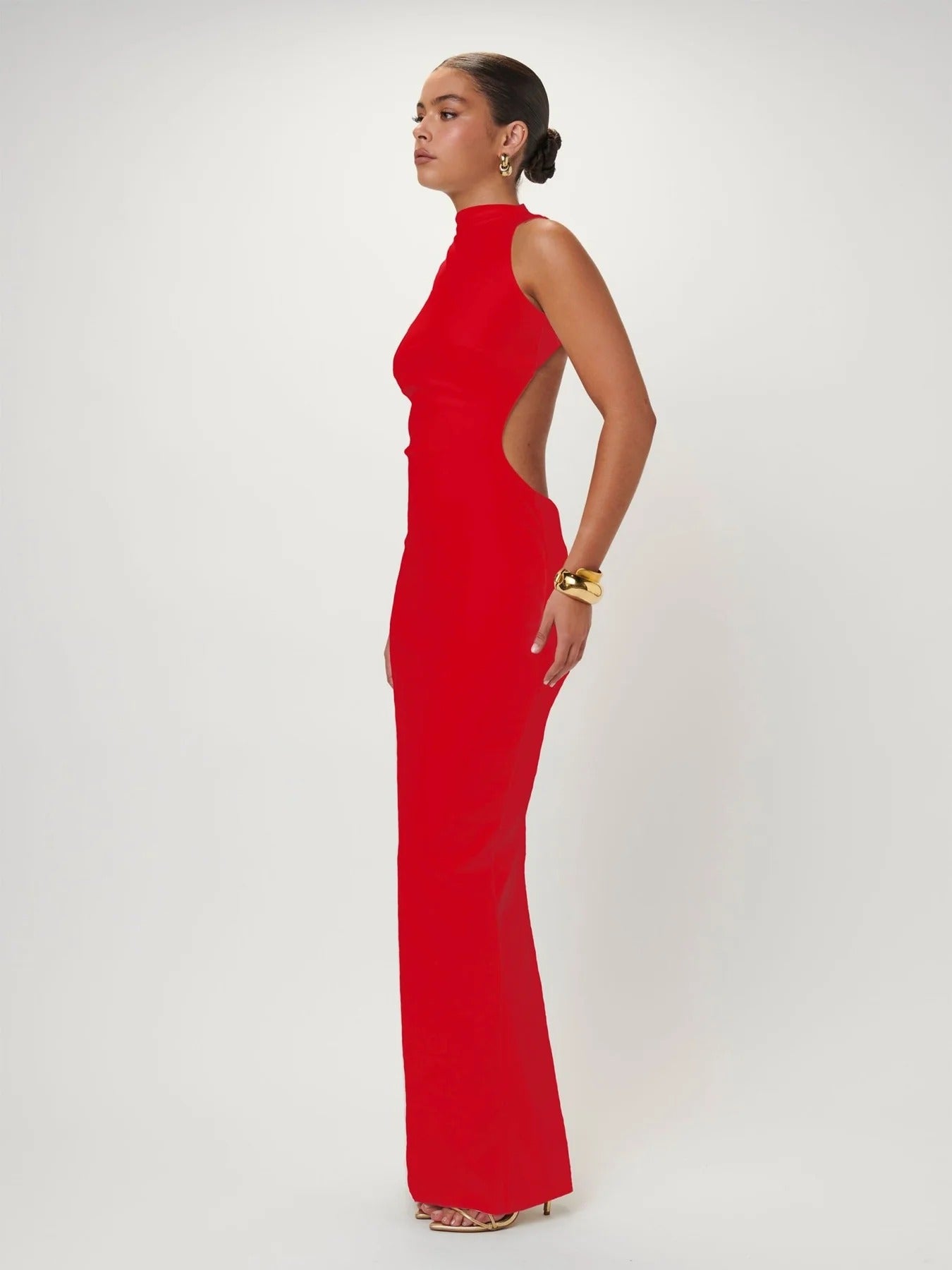 Ambre Gown - Cherry Red - SHOPJAUS - JAUS