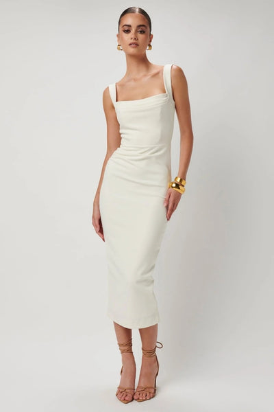 Marbella Dress - Ivory - SHOPJAUS - JAUS