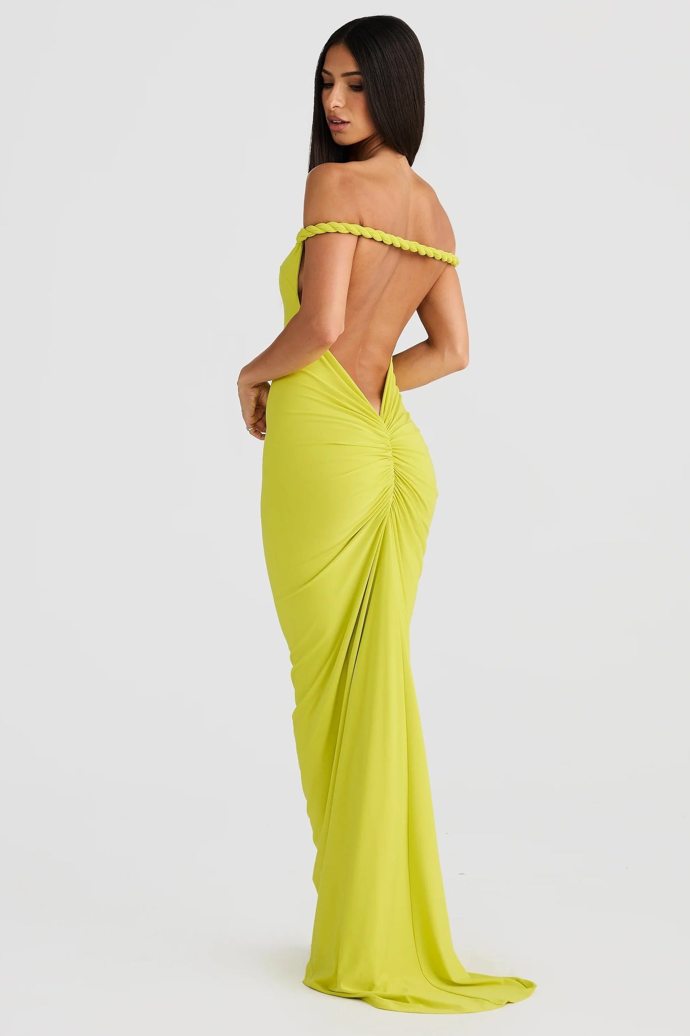 Maia Multi-Way Gown - Chartreuse - SHOPJAUS - JAUS