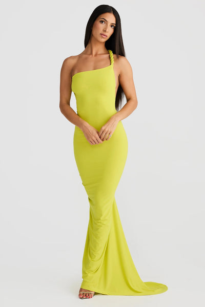 Maia Multi-Way Gown - Chartreuse - SHOPJAUS - JAUS