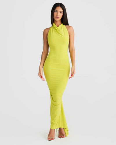 Olivia Dress - Chartreuse - SHOPJAUS - JAUS