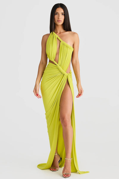 Aphrodite Gown - Chartreuse - SHOPJAUS - JAUS