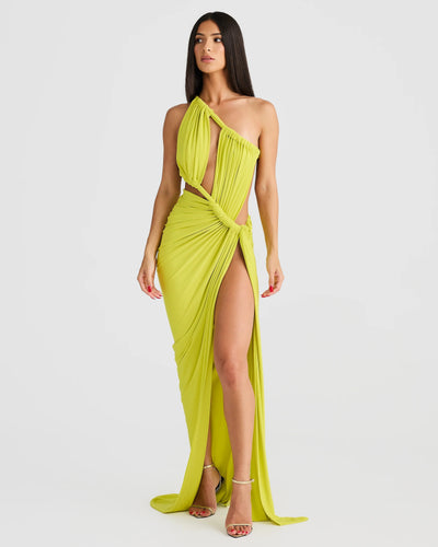 Aphrodite Gown - Chartreuse - SHOPJAUS - JAUS
