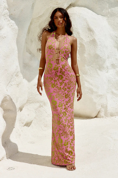 Pamala Maxi Dress - Pink - SHOPJAUS - JAUS