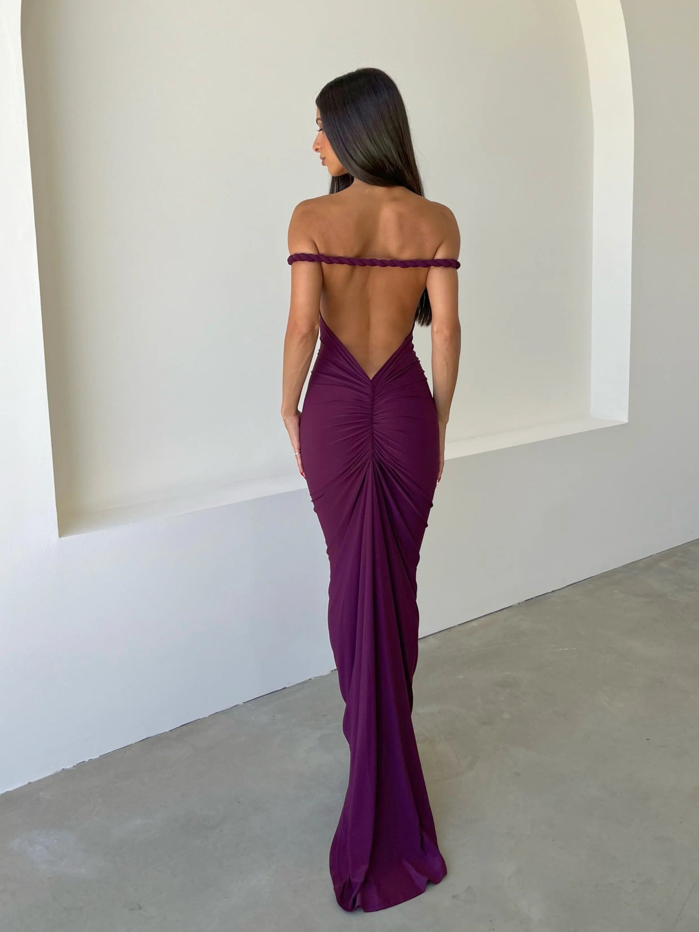 Maia Multi-Way Gown - Mulberry - SHOPJAUS - JAUS