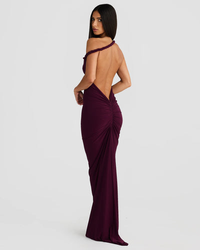 Maia Multi-Way Gown - Mulberry - SHOPJAUS - JAUS