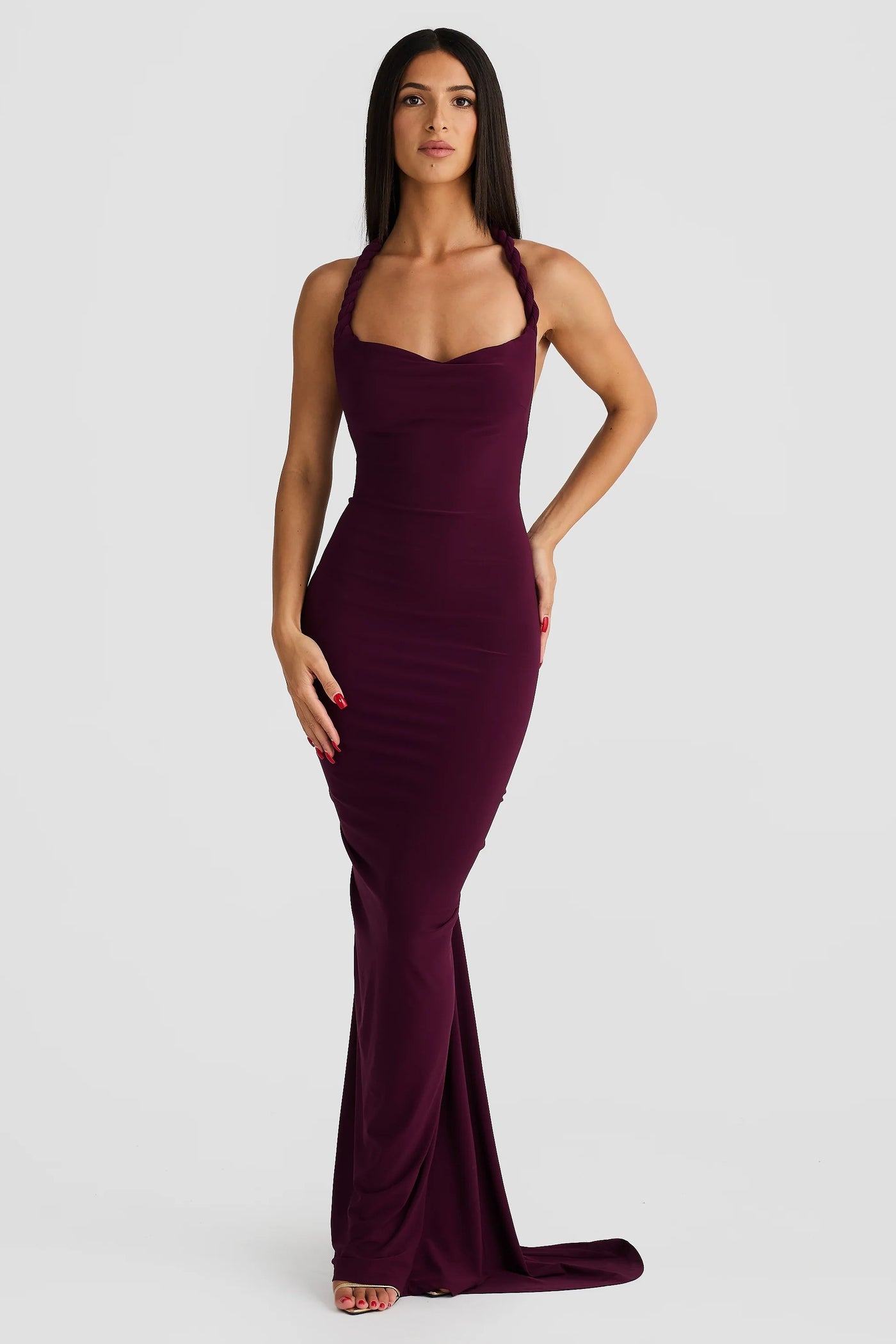 Maia Multi-Way Gown - Mulberry - SHOPJAUS - JAUS