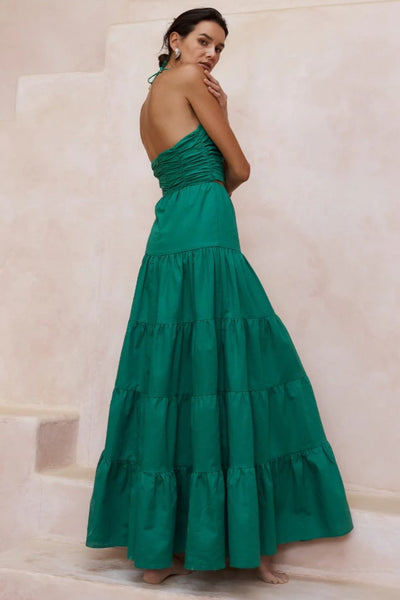 Alisia Maxi Dress - Emerald - SHOPJAUS - JAUS