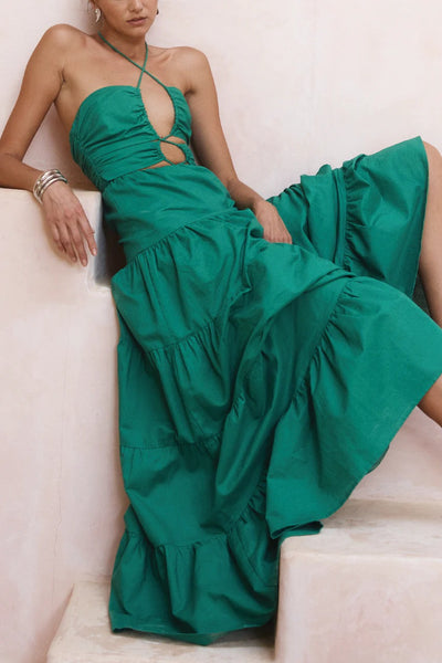 Alisia Maxi Dress - Emerald - SHOPJAUS - JAUS