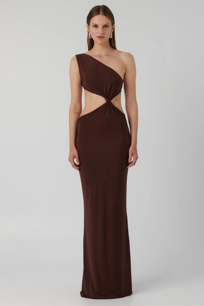 Hawlya Gown - Cocoa - SHOPJAUS - JAUS