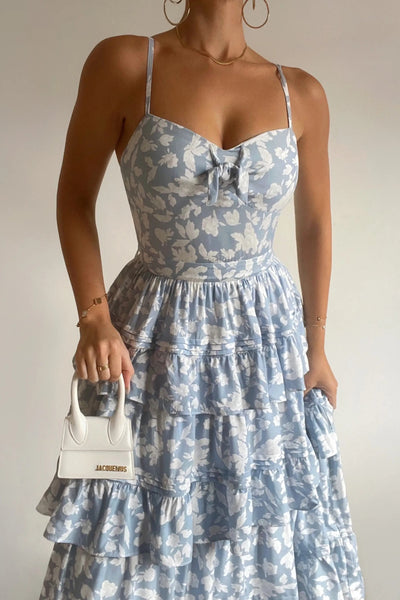 Martha Dress - Blue Floral - SHOPJAUS - JAUS