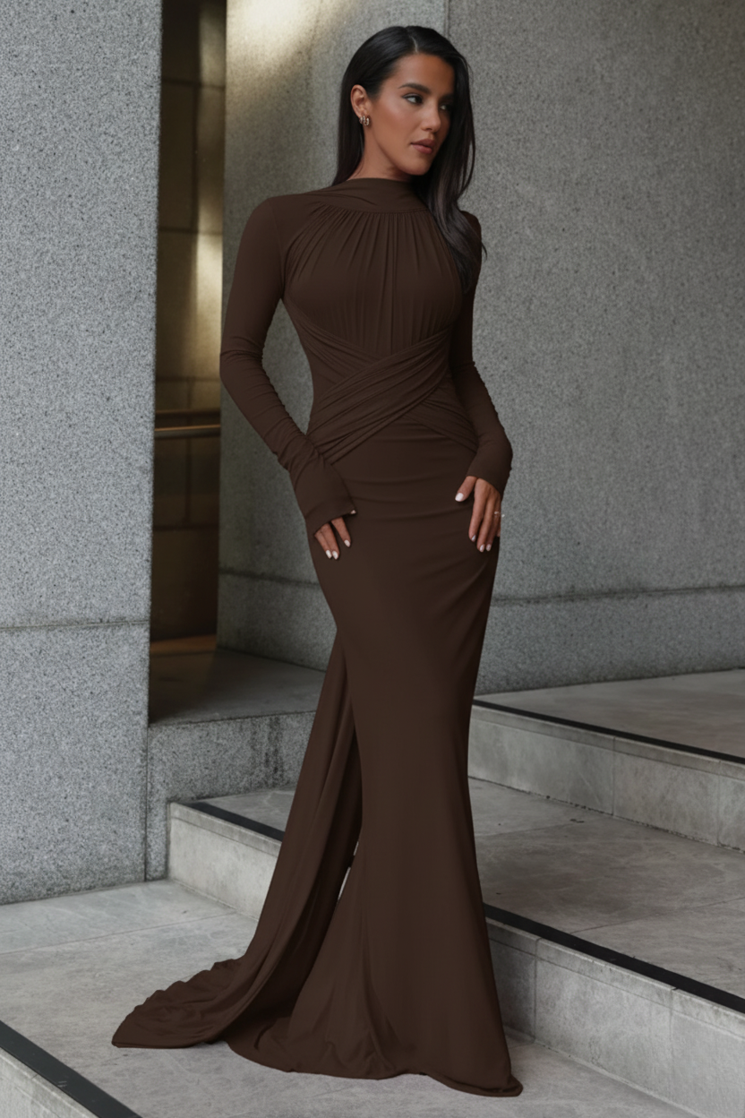 Monaco Gown - Chocolate