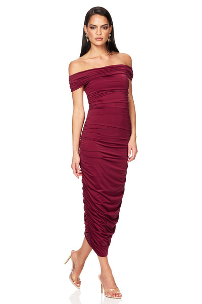 Nookie Element Midi Dress - Magenta - SHOPJAUS - JAUS