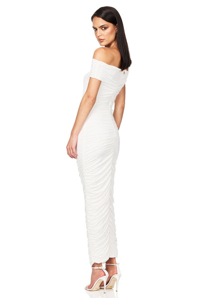 Nookie Element Midi Dress - Ivory - SHOPJAUS - JAUS
