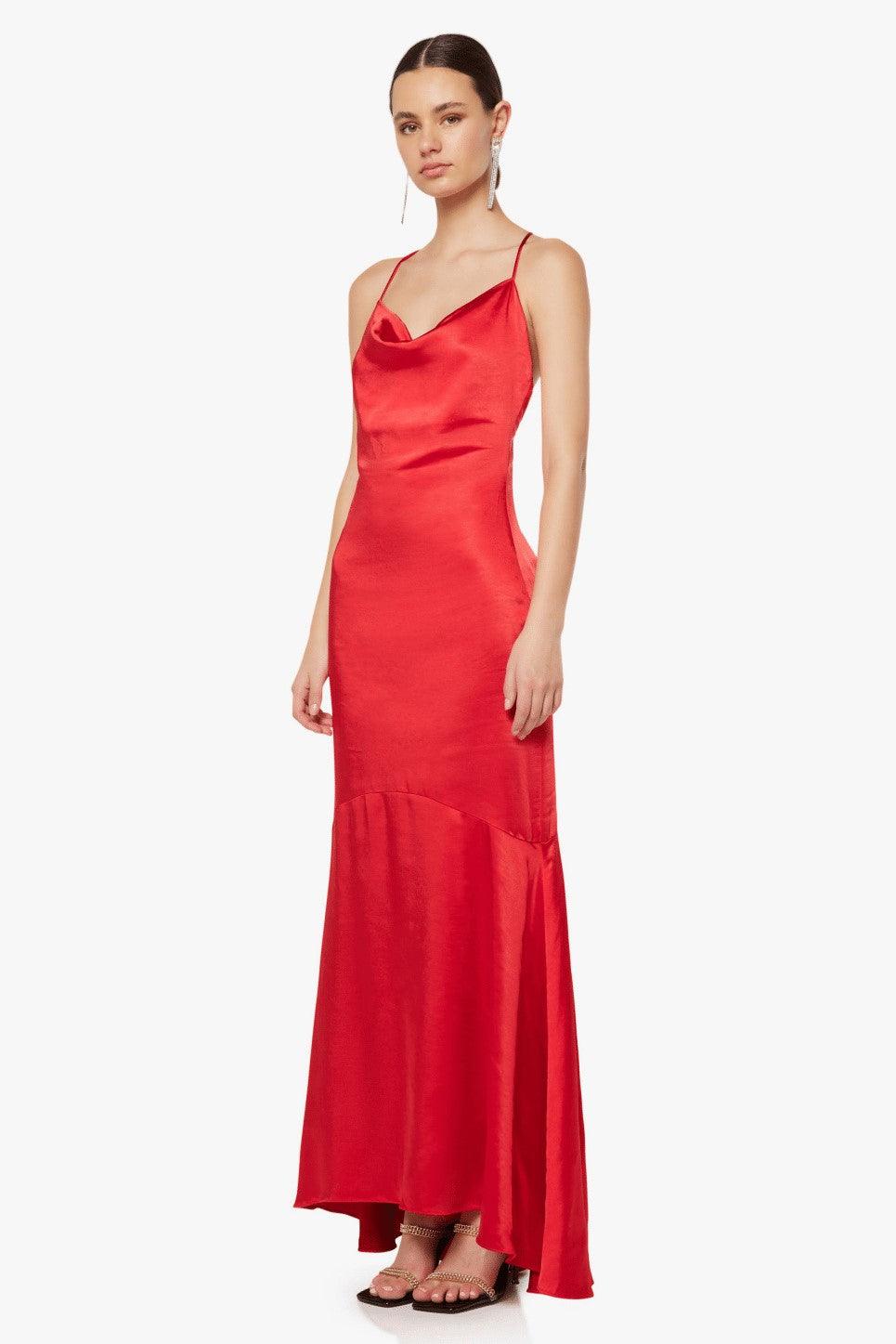 Elliatt Aisle Dress - Red - JAUS