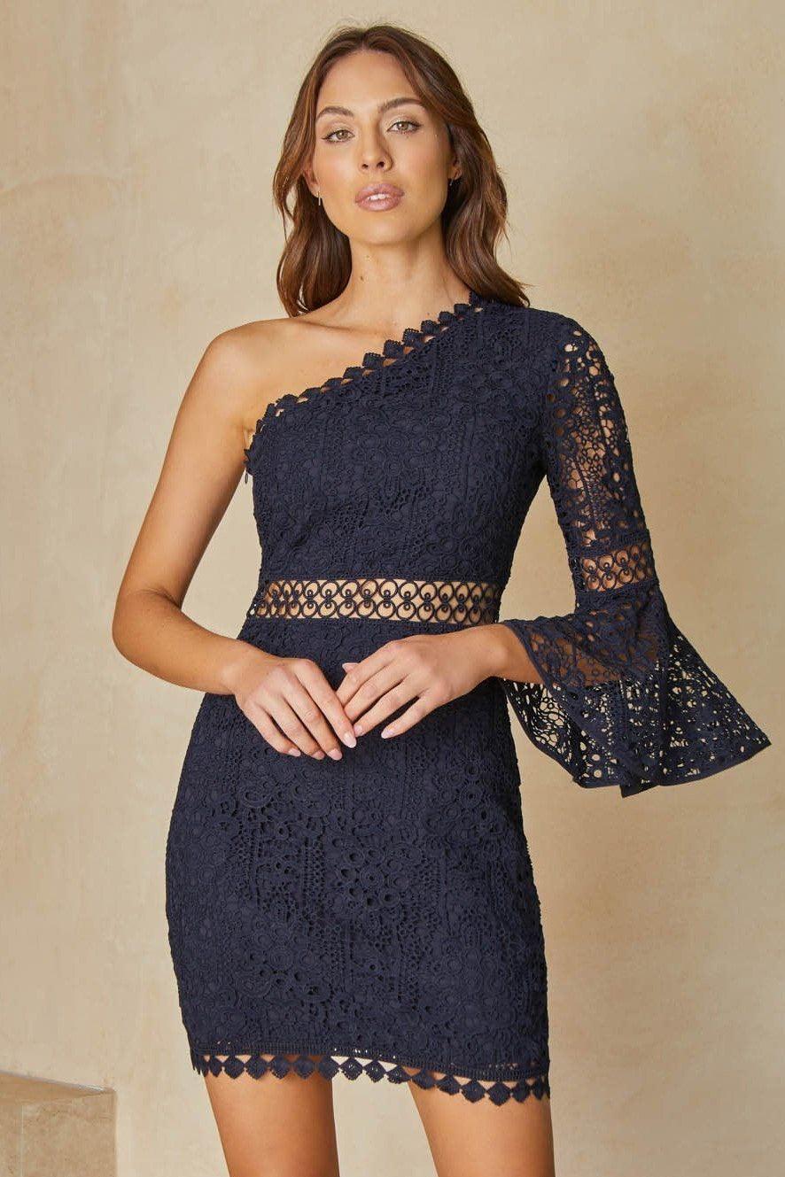 Elysian Dress - Navy - JAUS